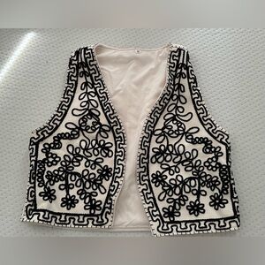 Commence embroidered vest